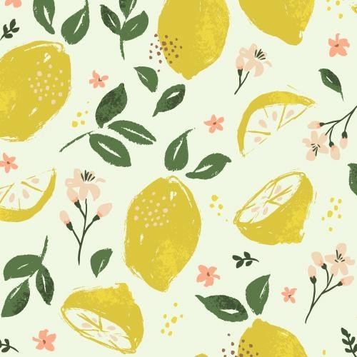 Блэкаут с принтом «Сочные лимоны»