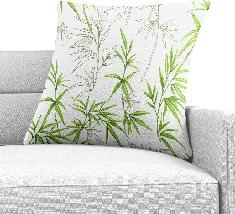 Подушка квадратная Cortin «Зелёный бамбук»