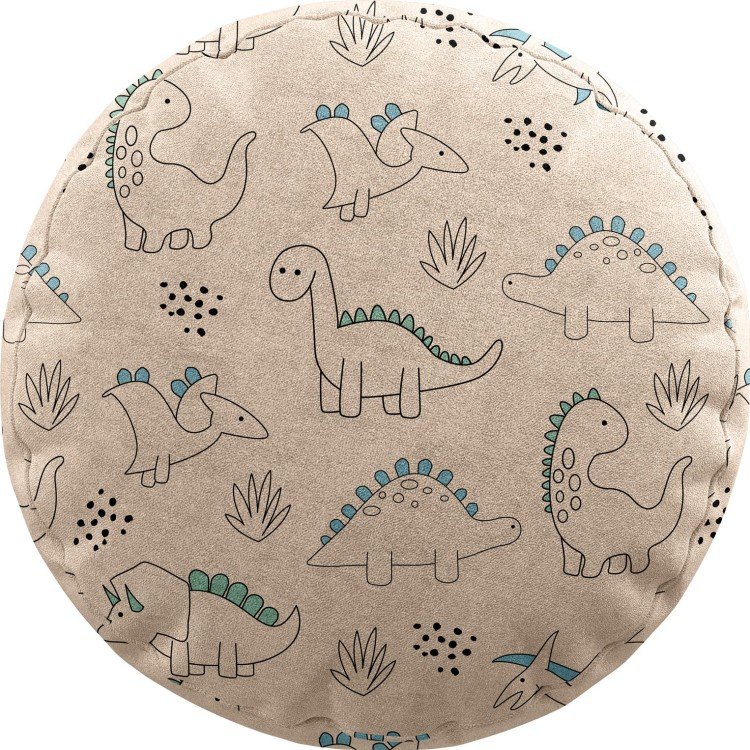 Подушка круглая Cortin «Динозаврики»